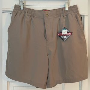 Men’s Burlebo shorts. Tan in color. Size large